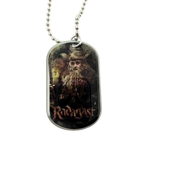 Hobbit Unexpected Journey Radagast Collectible Dog Tag Necklace 7/48 Warner Bros - Picture 1 of 5